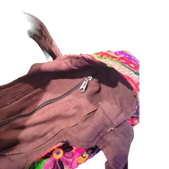 Tribe Azure Handmade Floral Shoulder Bag - Picture 6 of 6